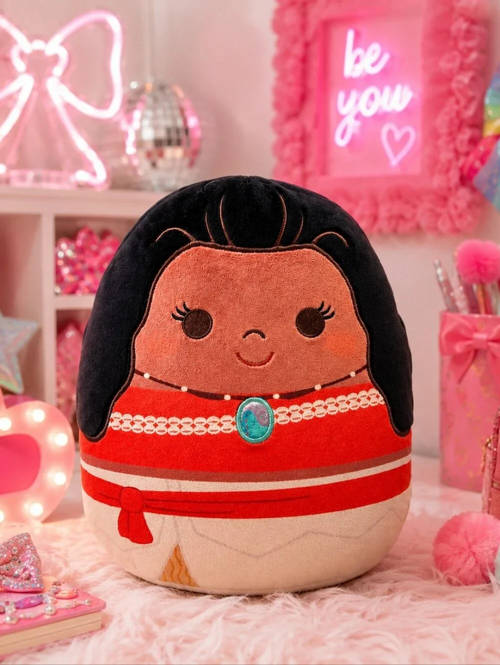 Disney Squishmallows Moana Plush 8” NWT Disney Princess Kellytoy